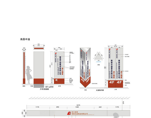 商场指示牌部