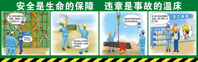 工地安全警示标牌保障生命安全生产