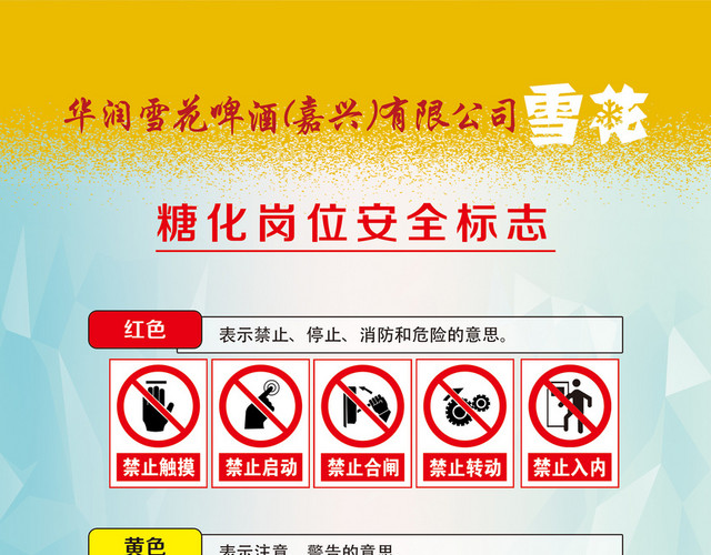 糖化岗位安全标志安全生产标志