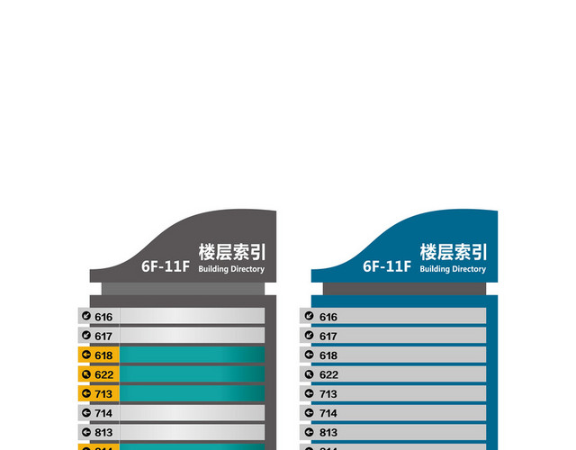 楼层指示牌楼层导视