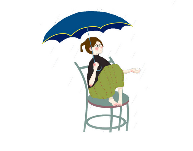 清明谷雨春天人物外出踏青