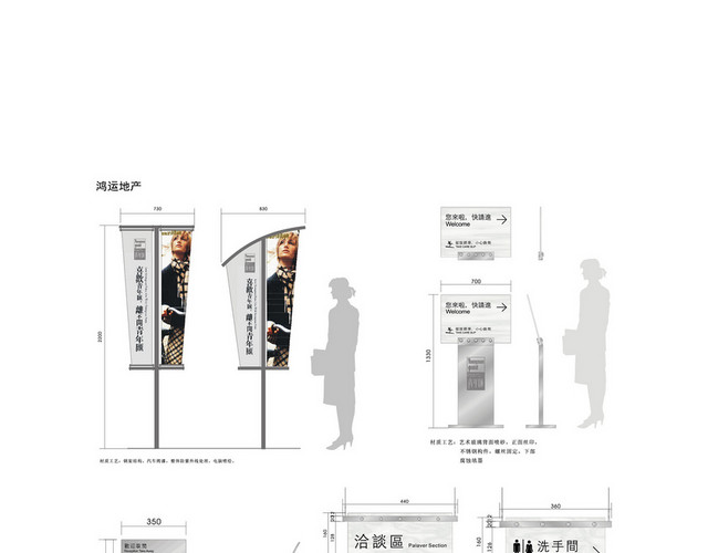 商场指示牌商场导视设计