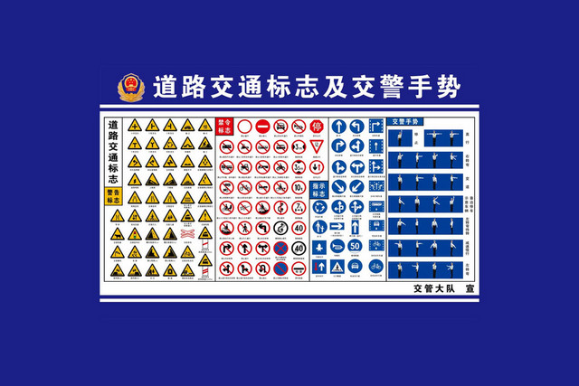 禁令手势道路交通标志牌