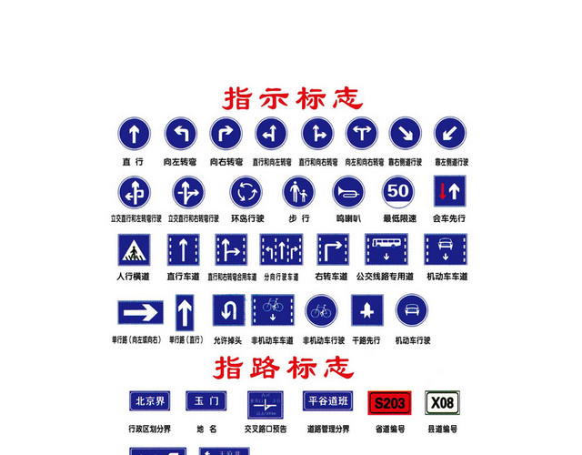 指示指路道路交通标志牌