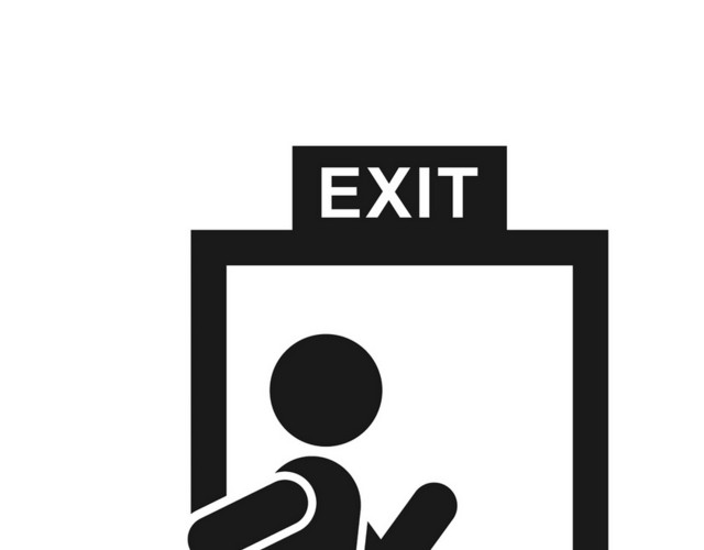 安全标志EXIT出口牌