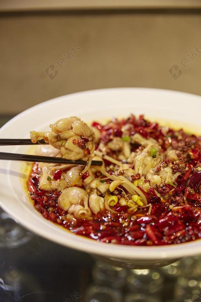 中餐 水煮牛蛙 麻辣 菜 食物 特色菜 美味 亚洲 红色