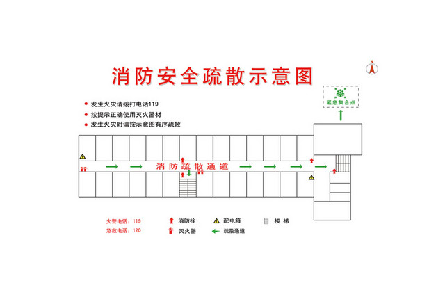 安全疏散消防安全疏散图