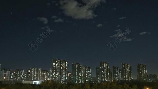 摄影自然夜幕下的城市灯光背景图片