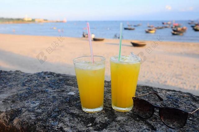放松 海 海滩 饮料 越南