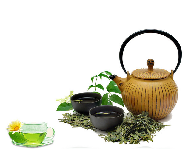 茶壶干茶叶茶道茶文化
