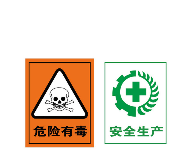 安全生产标志注意安全标志安全标识
