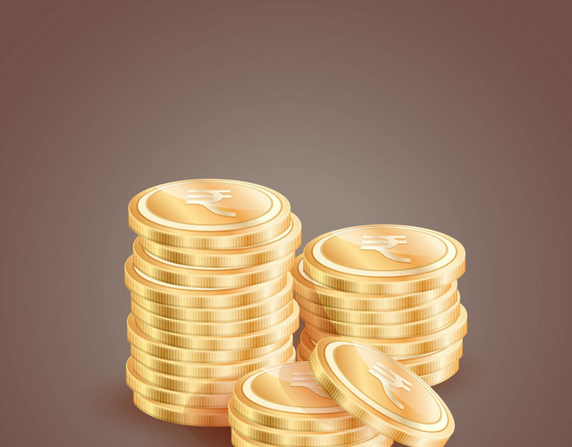 一堆金币
