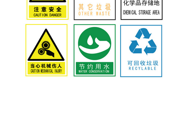 注意安全标志注意高温