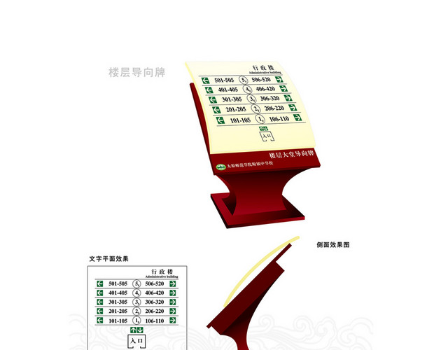 楼层指示牌楼层导向牌