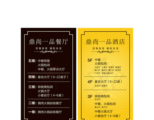 楼层指示牌酒店楼层指引牌