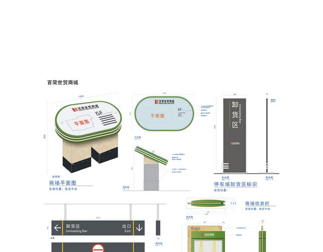 商场指示牌商场导视牌