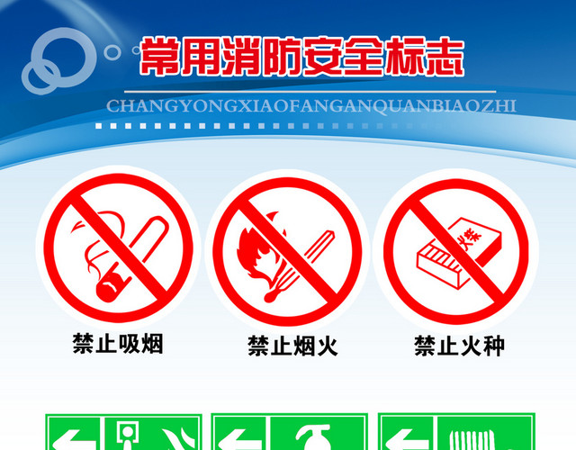 消防安全标识标牌消防常识