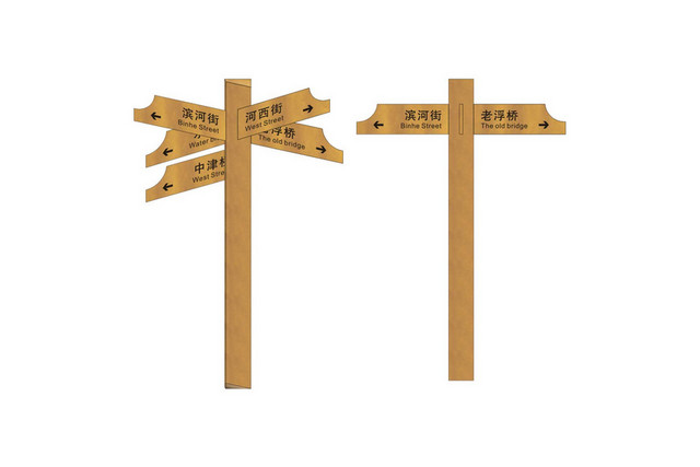 公园指示牌景区方向标示牌
