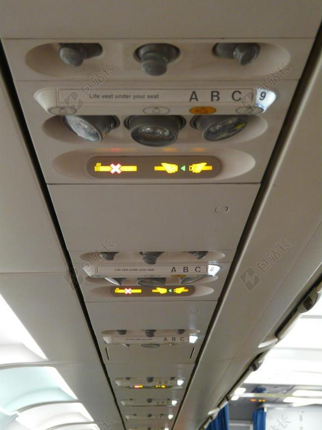 飞机 内政 客舱 开关 按钮 光 空调 通风 警告