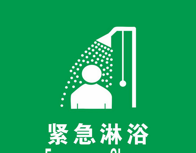 紧急淋浴标识牌