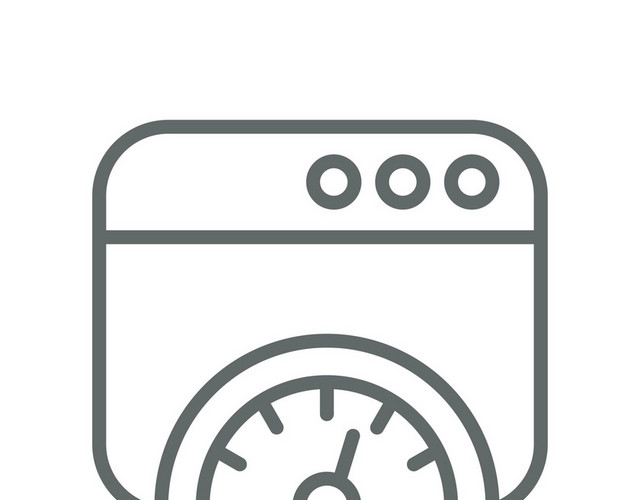 UI网页图标科技手绘码表PNG
