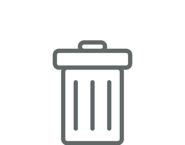 UI网页图标科技手绘PNG垃圾桶