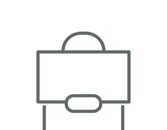 UI网页图标科技手绘PNG公文包