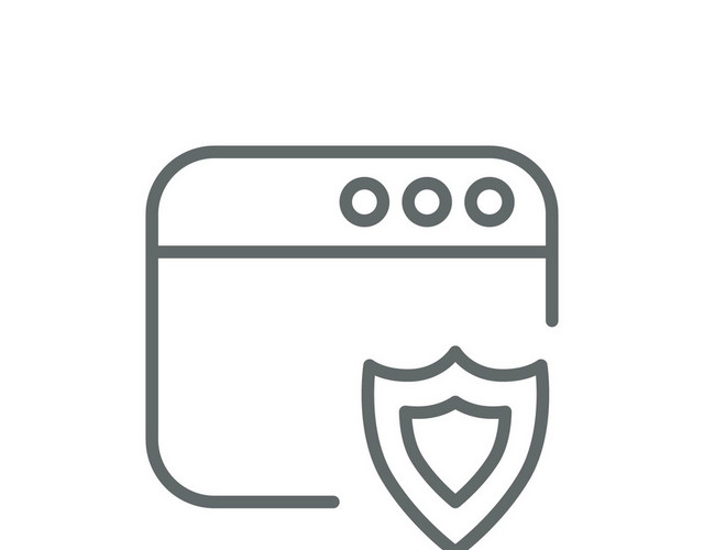 UI网页图标简约手绘安全PNG