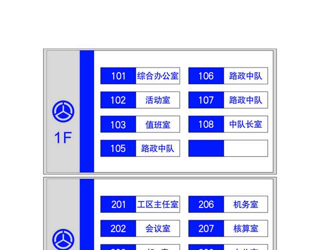 楼层指示牌公路站楼层引导牌