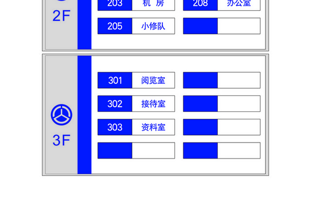 楼层指示牌公路站楼层引导牌