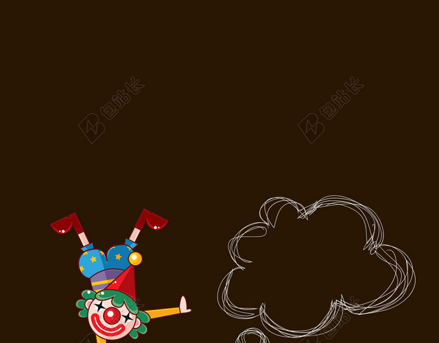 黑景卡通人物4月1日愚人节节日促销海报背景