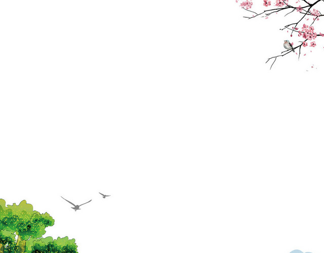 清明节春天踏青郊游背景素材