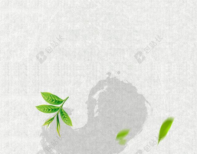 水墨底纹茶壶春茶茶叶宣传促销灰色销海报背景