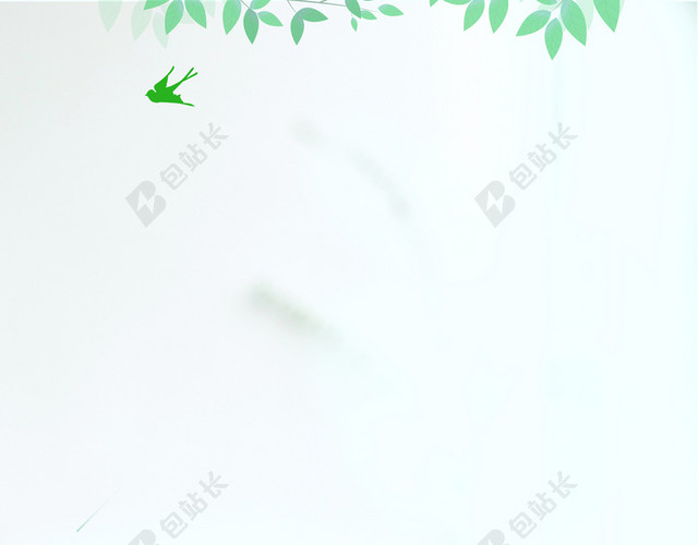 透明茶碗清澈春茶茶叶宣传促销绿色销海报背景
