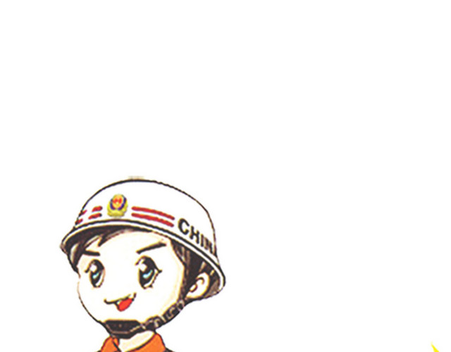 校园安全安全教育卡通消防员素材