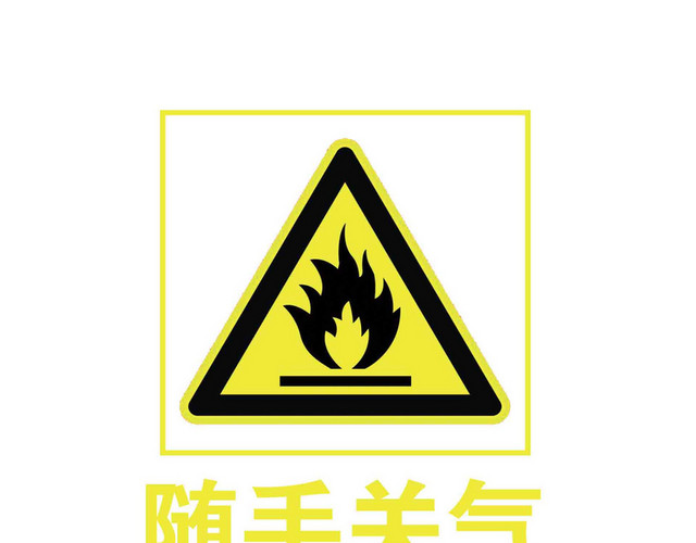 厨房标识牌厨房标牌随手关气