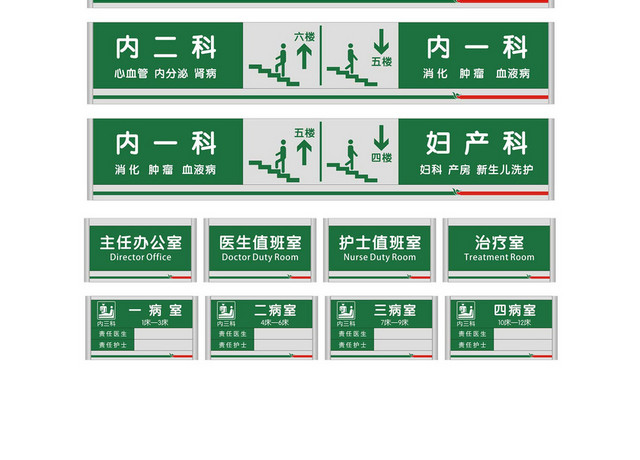 楼层指示牌医院科室门牌提示牌
