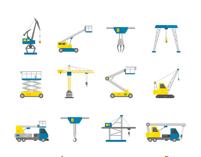 起重机施工设备素材