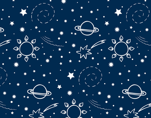 银河系满天星太空科技星空中国航天日宇宙矢量图