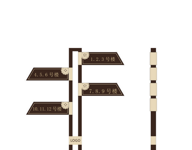 道路指示牌立地指示牌设计