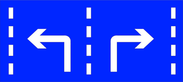 道路指示牌道路导向牌