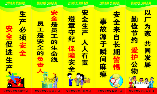 安全标识安全生产标语牌