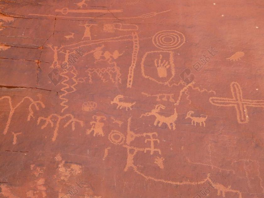 岩画 石刻 谷火 消防谷国家公园 国家公园 绘画 绘图 史前