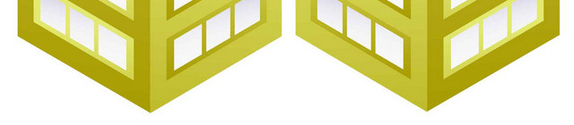 黄色装潢公寓建筑素材
