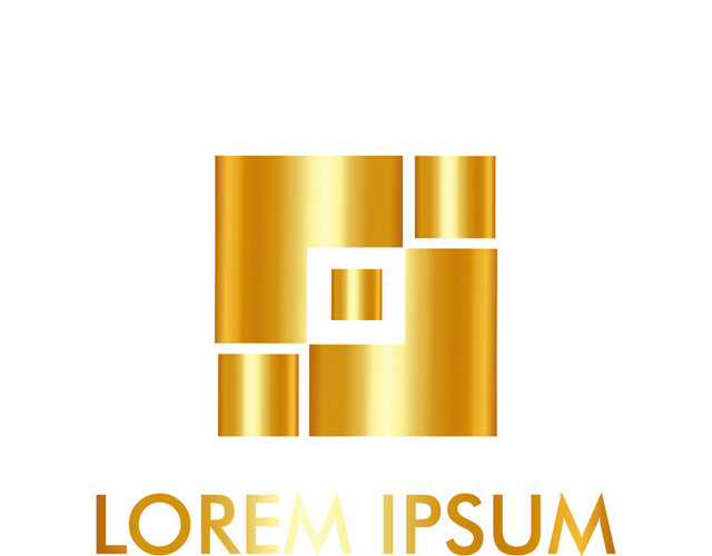 公司标识设计企业LOGO金黄标志