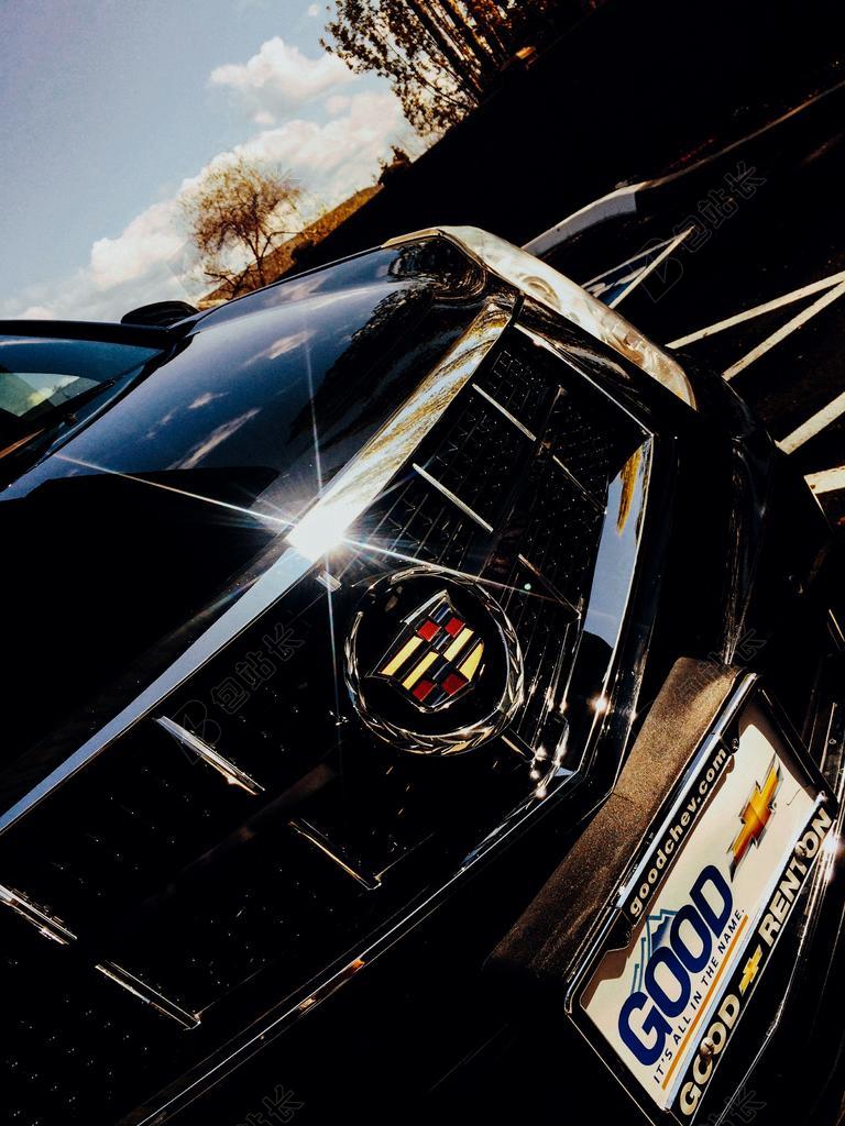 摄影清新汽车LOGO背景图片