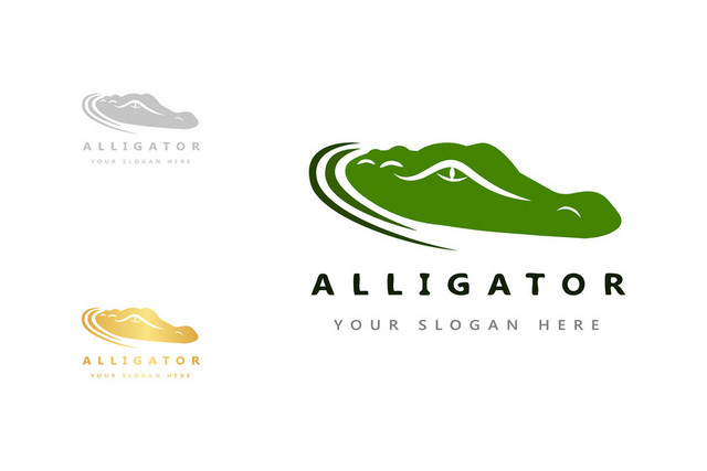 公司标识设计简洁LOGO鳄鱼LOGO