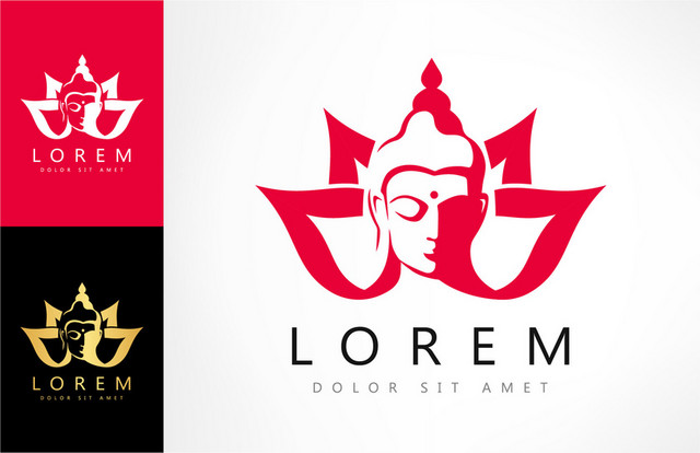 公司标识设计矢量标志公司标志佛像LOGO
