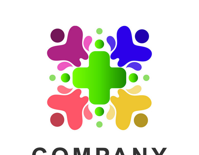 公司标识设计标志图红十字LOGO