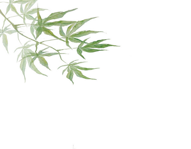 夏日纳凉小暑节气边框素材